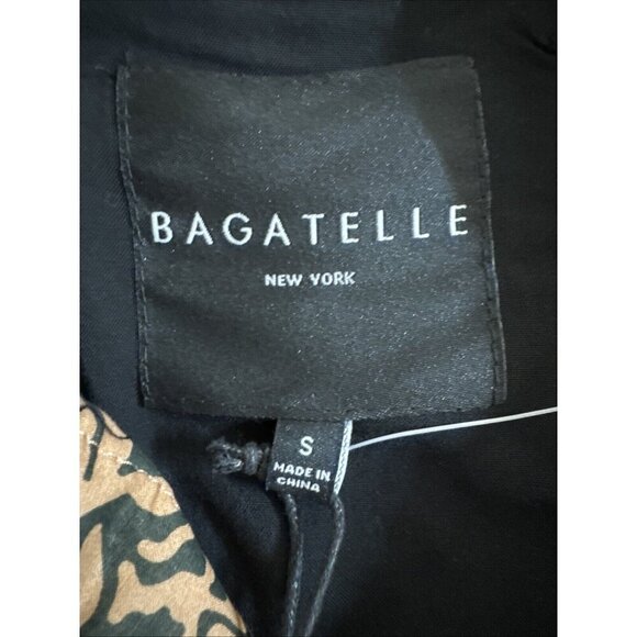 BAGATELLE Women's S Button Belted Quilted Jacket Camel Black Floral NWT - Picture 9 of 13